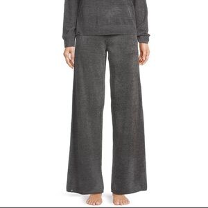 Barefoot Dreams Women’s Sz Large Cozy Chic Ultra Lite Pant Gray Wide Leg Lounge